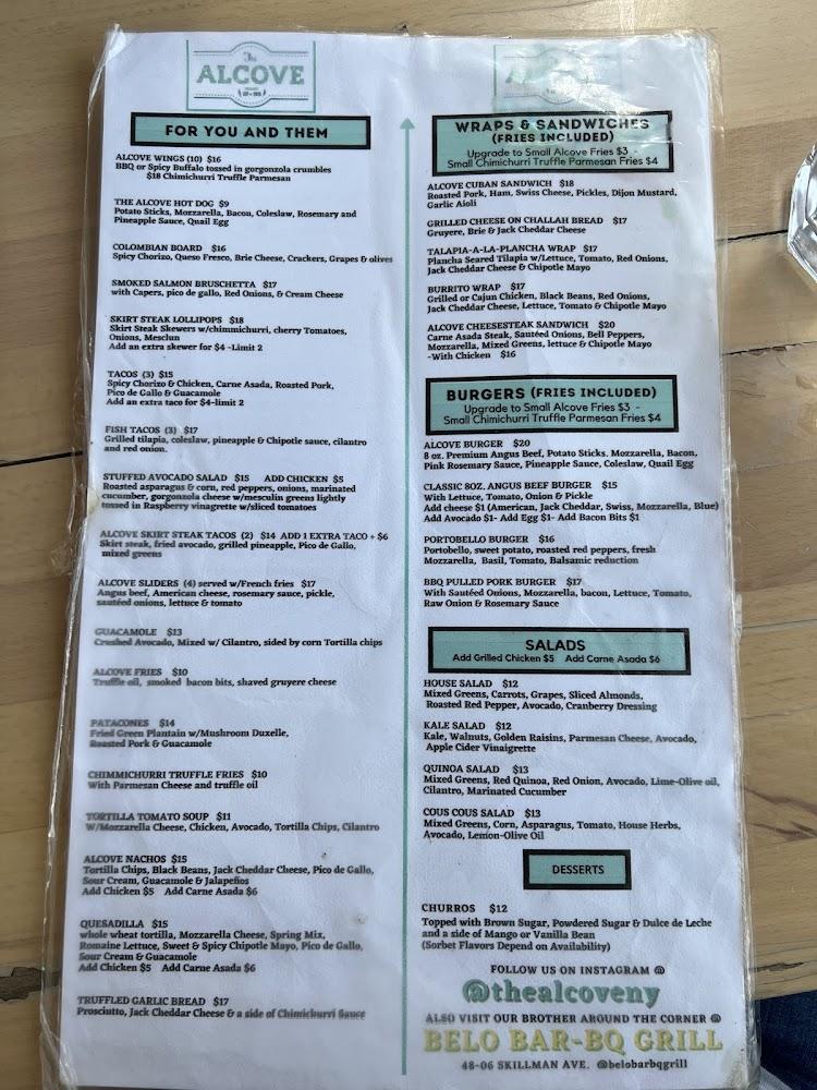 The Alcove Menu image 2
