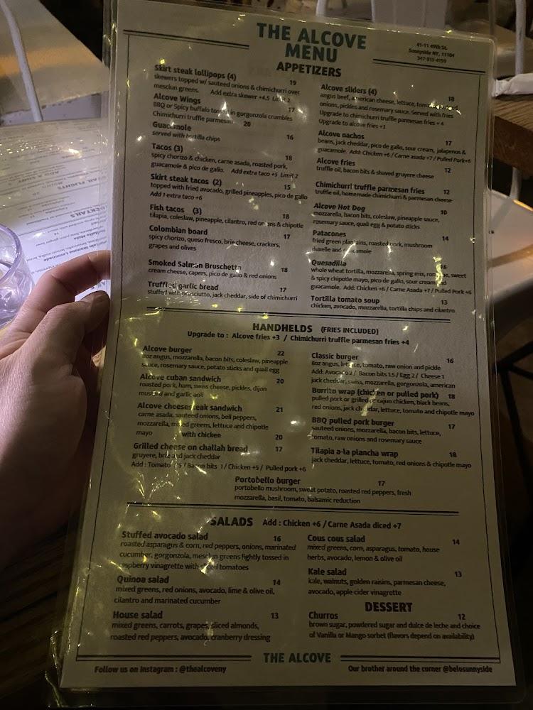 The Alcove Menu image 4
