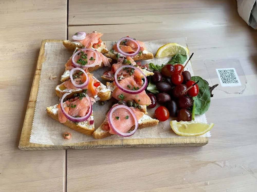 Smoked Salmon Bruschetta